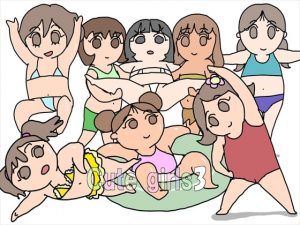 [RE288705] GIF Para Para Manga – Cute Girls 3