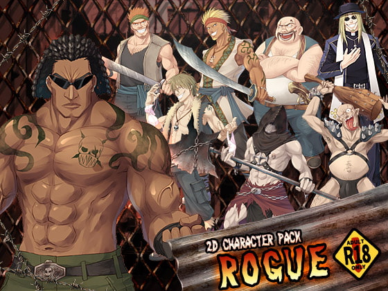 2D characters pack ROGUE R18 By Mori no oku no kakurezato