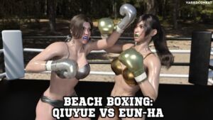 [RJ01112664] Beach Boxing: Qiuyue VS Eun-Ha