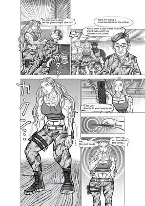 A comic where a female soldier is controlled as she pleases with a remote control 12 pages. By TSF-online