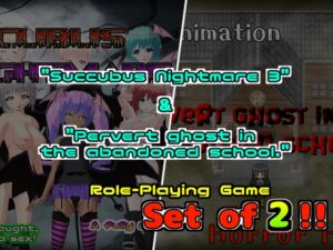 [RJ01233852] Succubus Nightmare3 and Pervert ghost in the abandoned school.(English version.)
